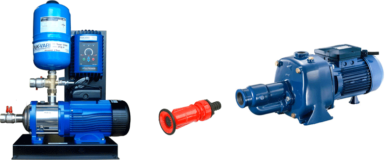 wash down mains booster pumps