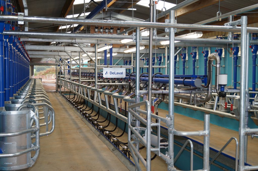 Delaval milking parlour installation